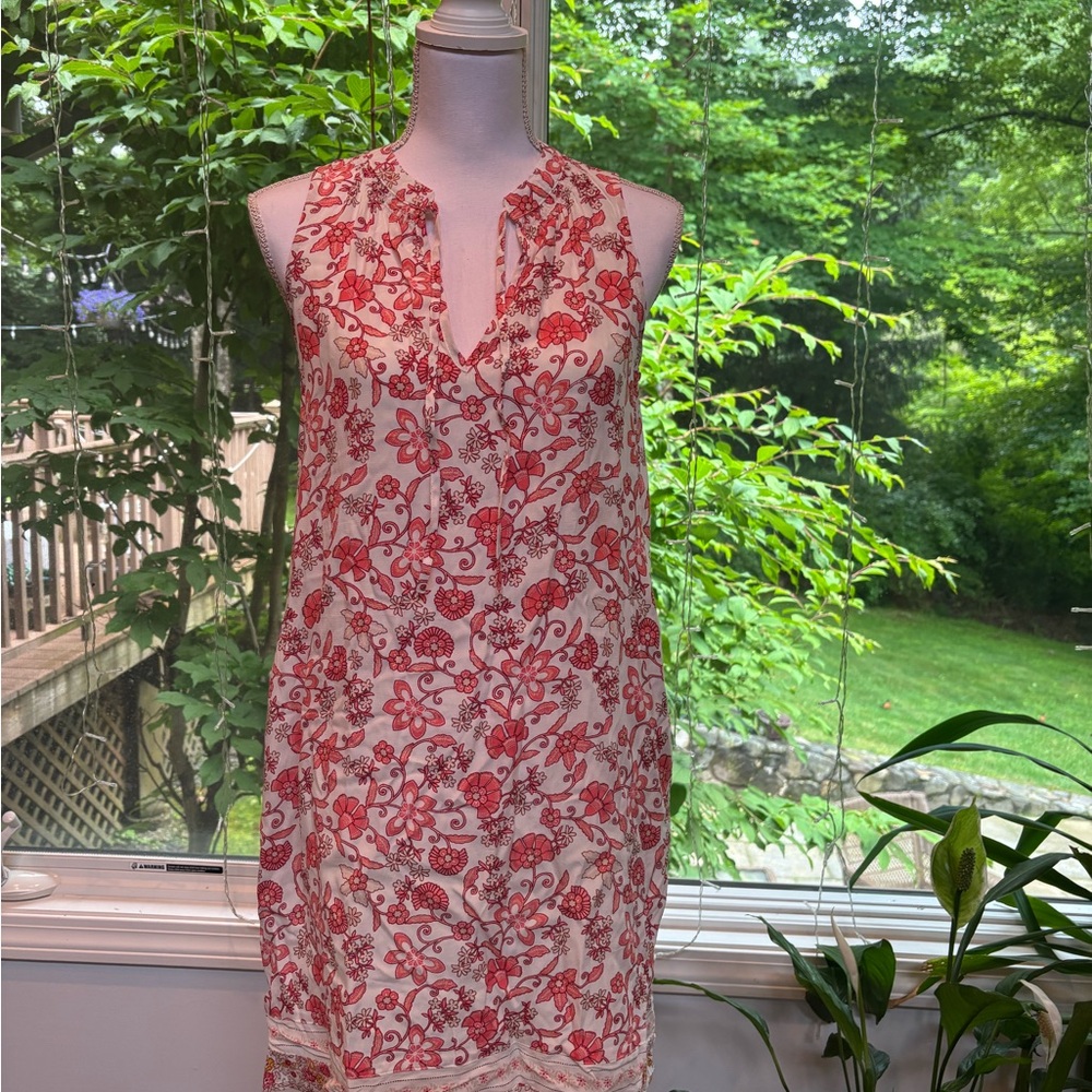 GAP Pink Floral Pattern Dress
